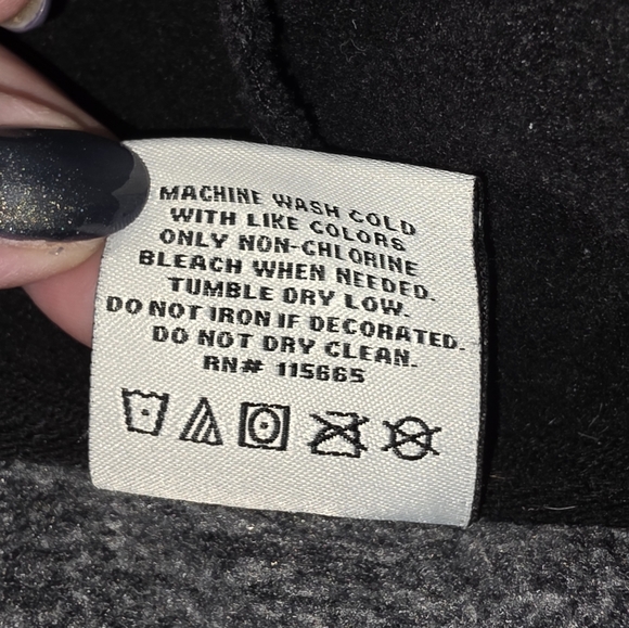 Supernatural Join the Hunt Varsity‎ Hoodie Jacket Large Gray Purple Winchester - Picture 8 of 9